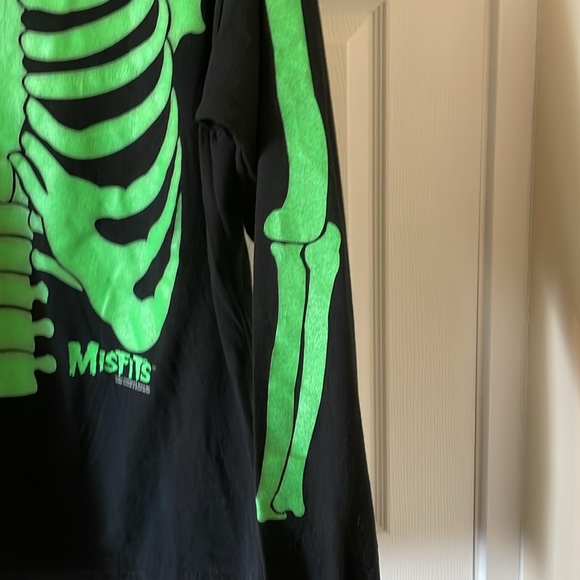 RARE 1997 Misfits signed Jerry Only long sleeve glow in the dark skeleton shirt - Picture 5 of 10
